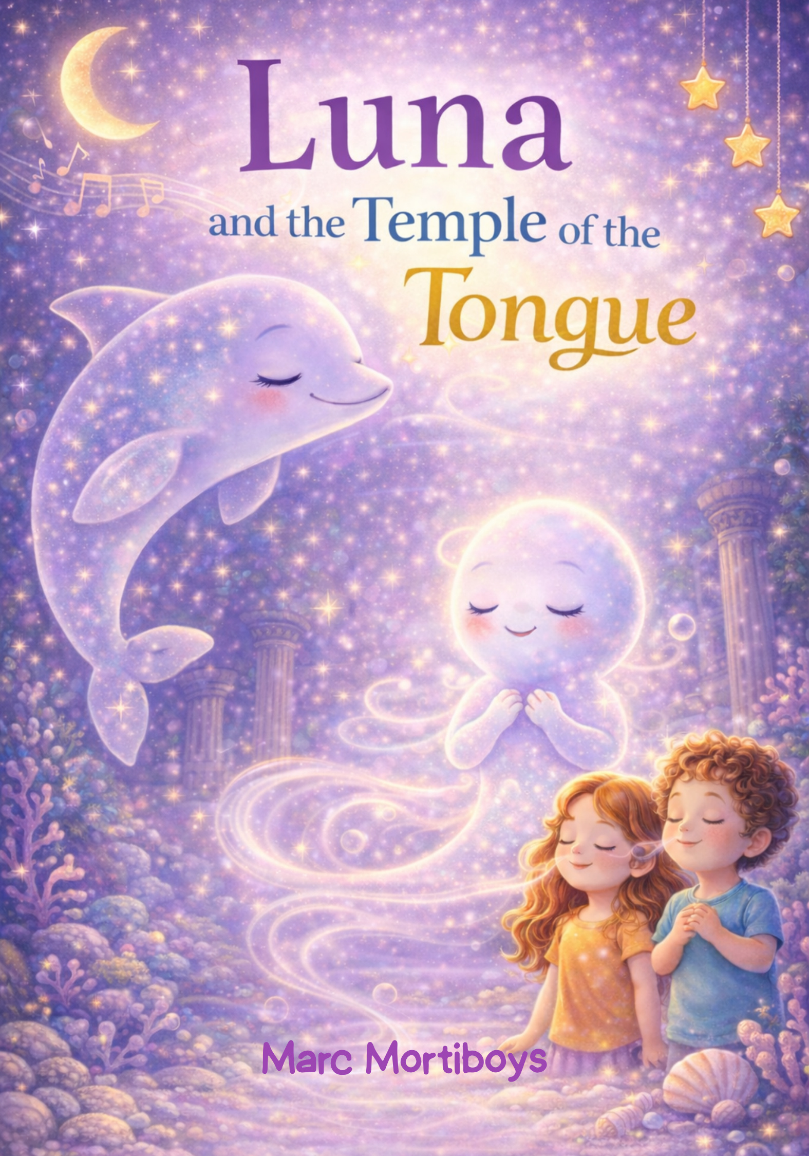 Book cover for Luna and the Temple of the Tongue by Marc Mortiboys
